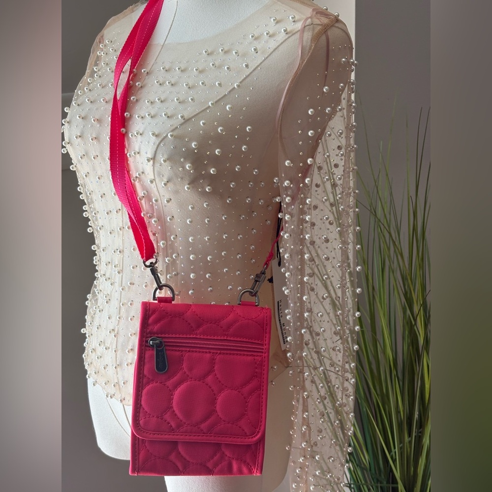 New Thirty one Hot Pink Vary You Mini Crossbody Quilted